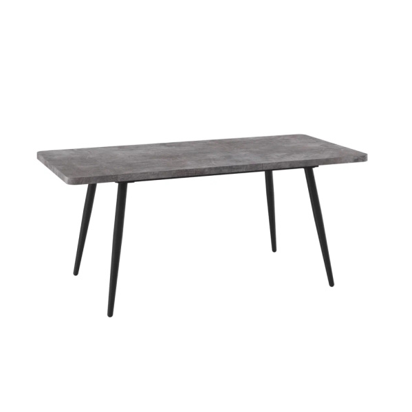 Стол BORG-140, раздвижной 140(180)х85, ДЫМЧАТАЯ КЕРАМИКА/ЧЕРНЫЙ) BORG 140